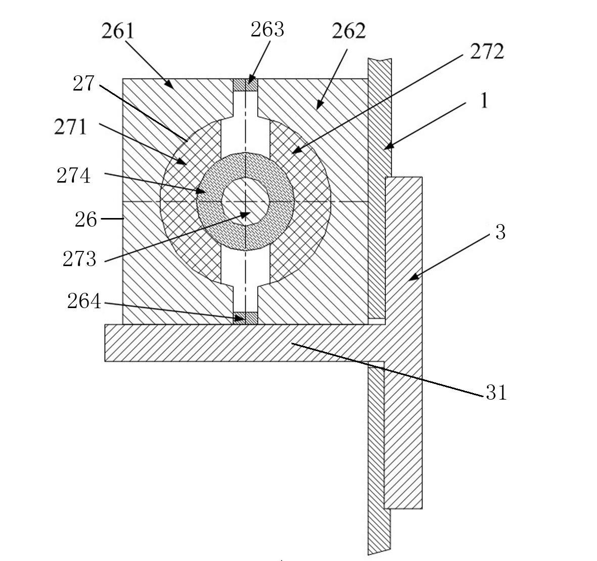 Positioning method for fixing T steel through magnetic force