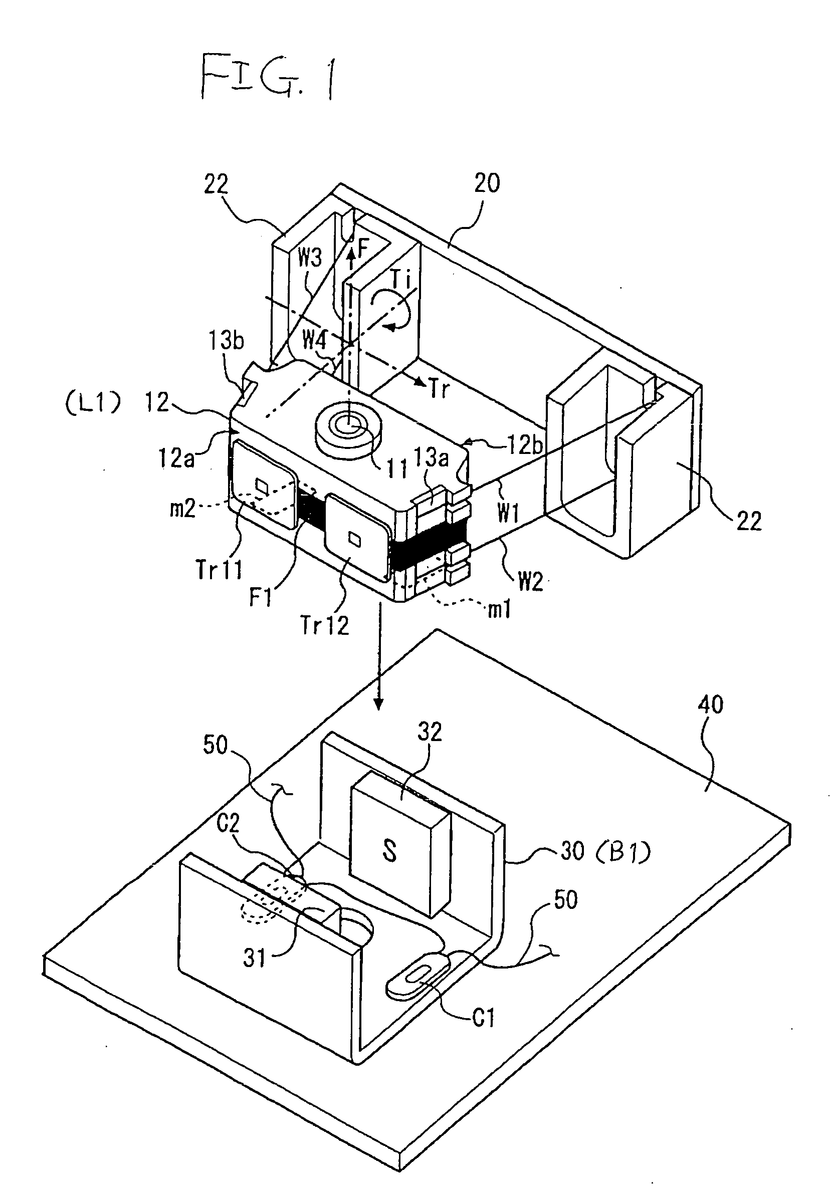 Objective lens driving device for optical head