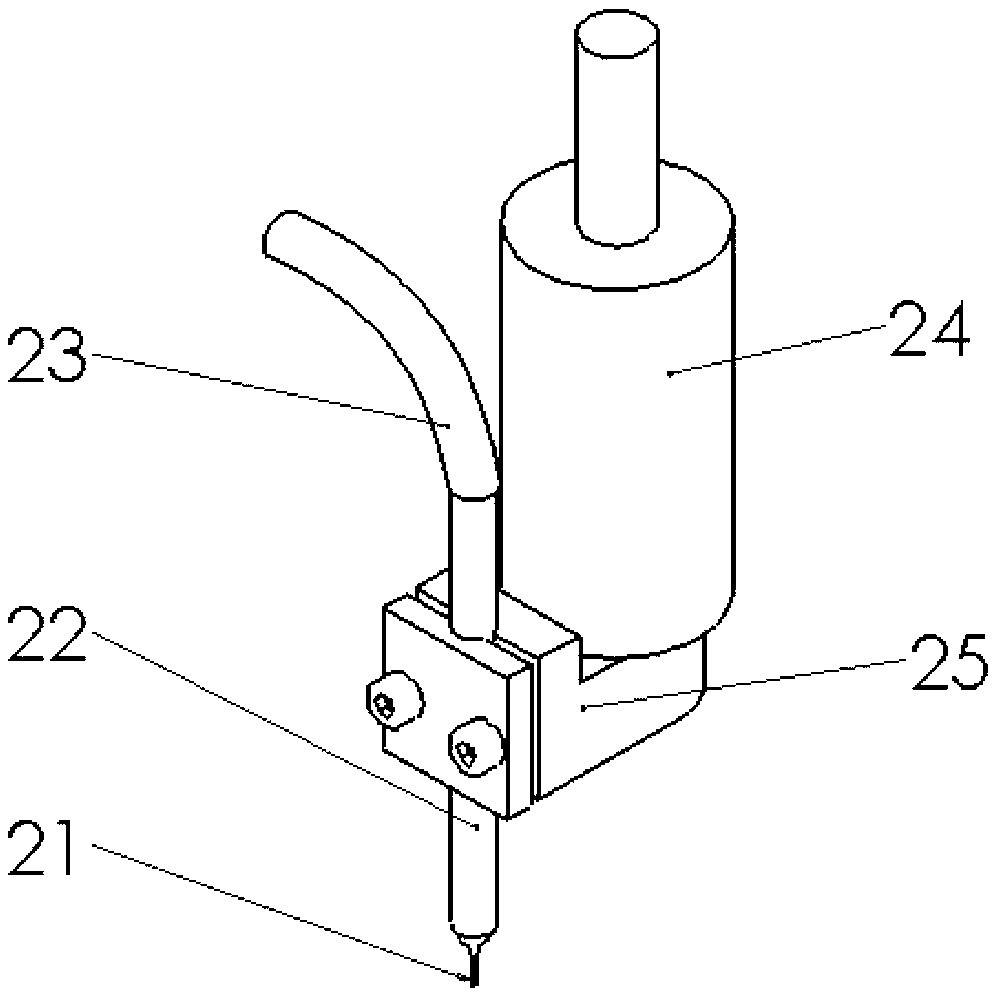 Double-channel automatic distribution device for micro reagents