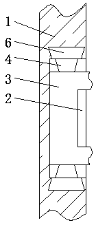 Shock absorption dishwasher storage rack slide rail device