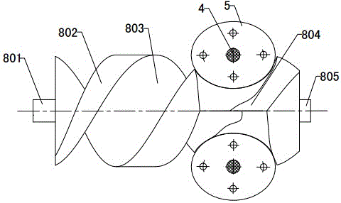 Double-spiral elliptic sealing engagement pair for conveying high-viscosity multi-impurity fluid medium