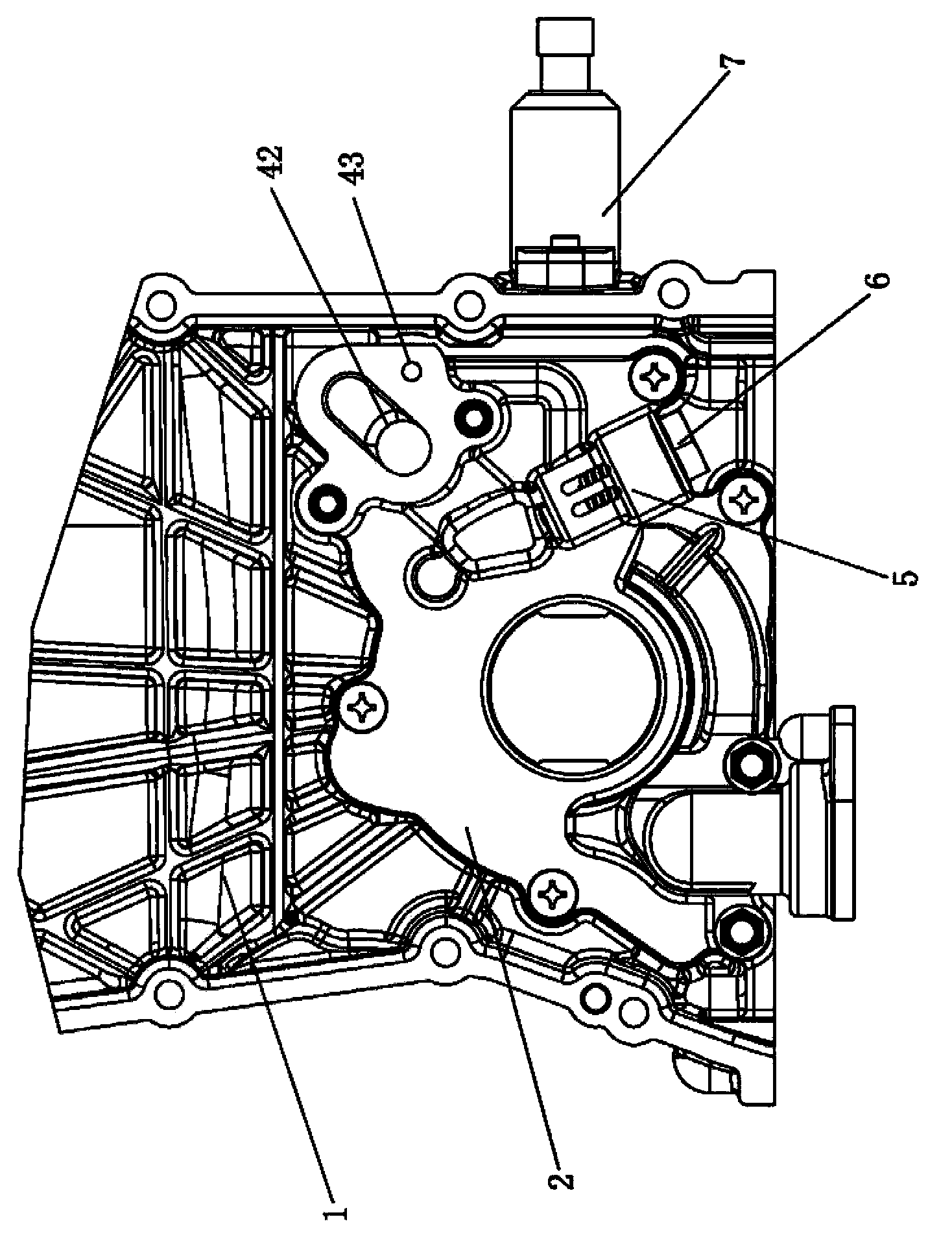 Oil pump with variable displacement
