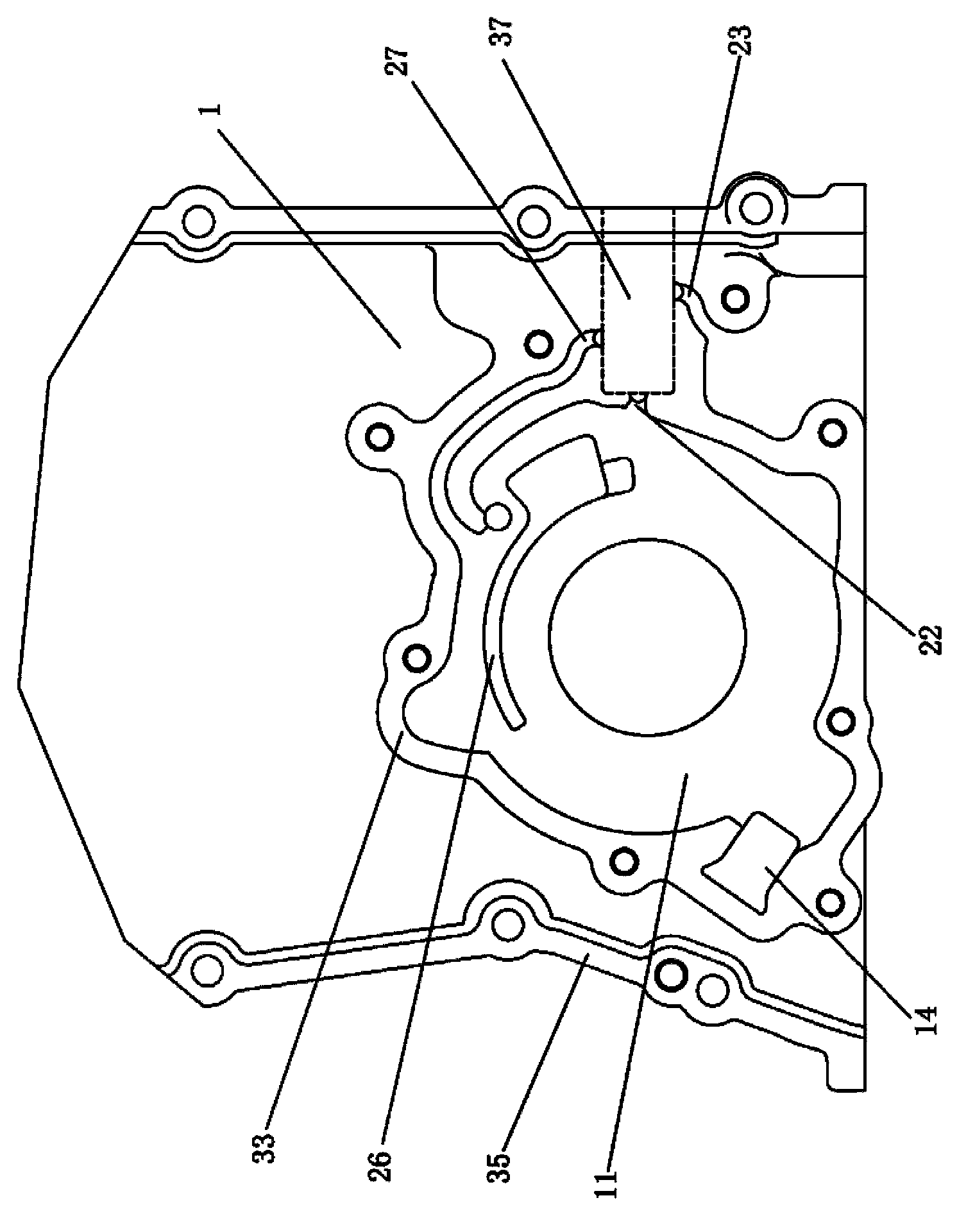 Oil pump with variable displacement