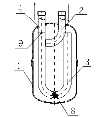 Air-liquid separator used for air conditioner