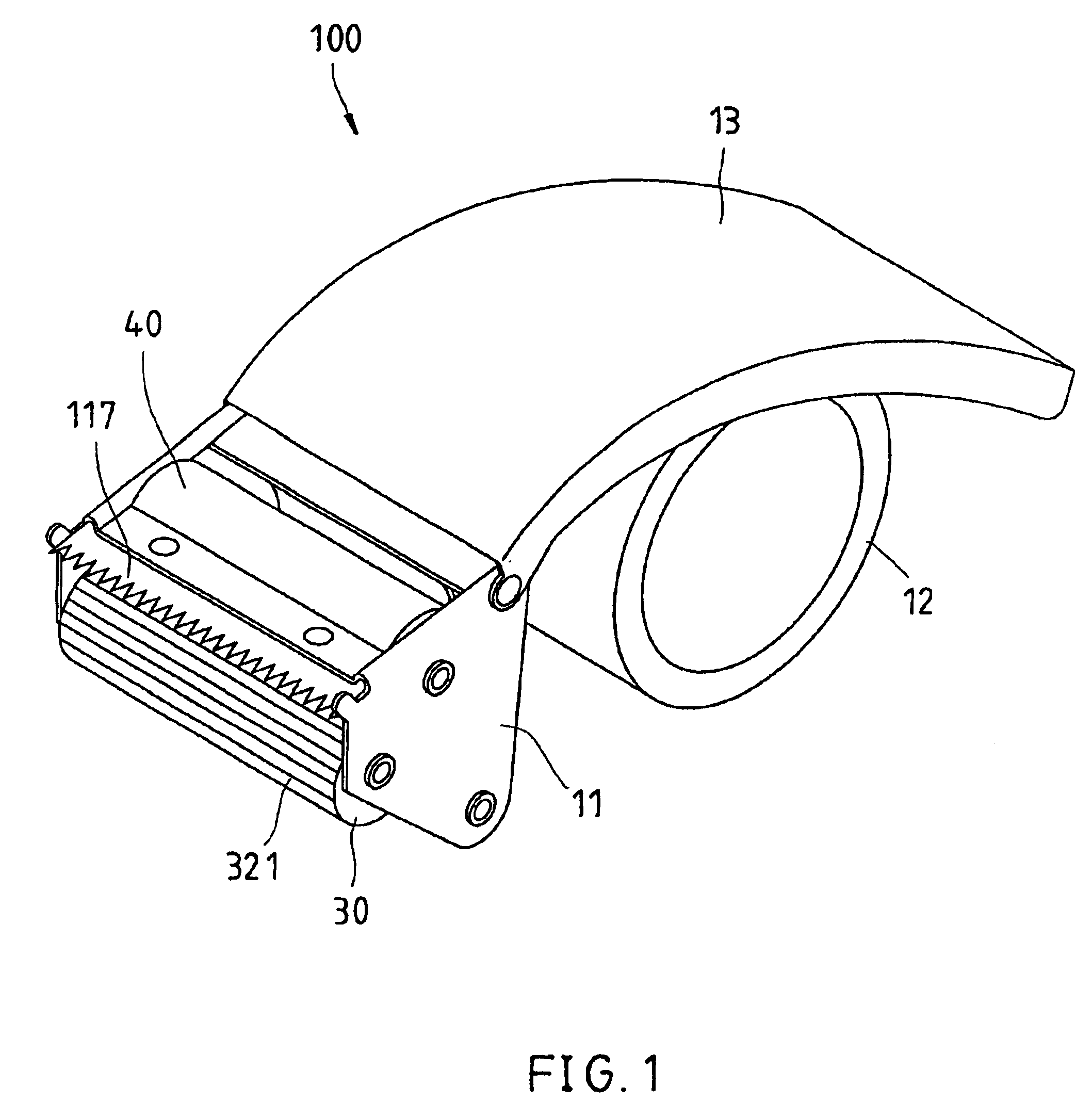 Double-sided adhesive tape dispenser
