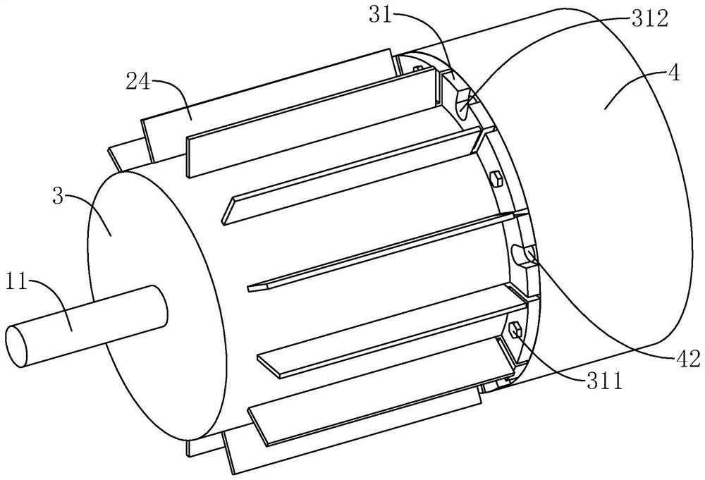 Flame-proof three-phase asynchronous motor
