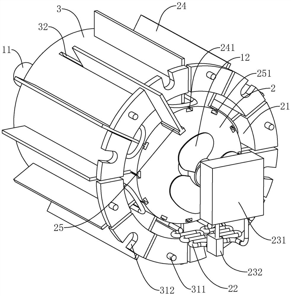 Flame-proof three-phase asynchronous motor