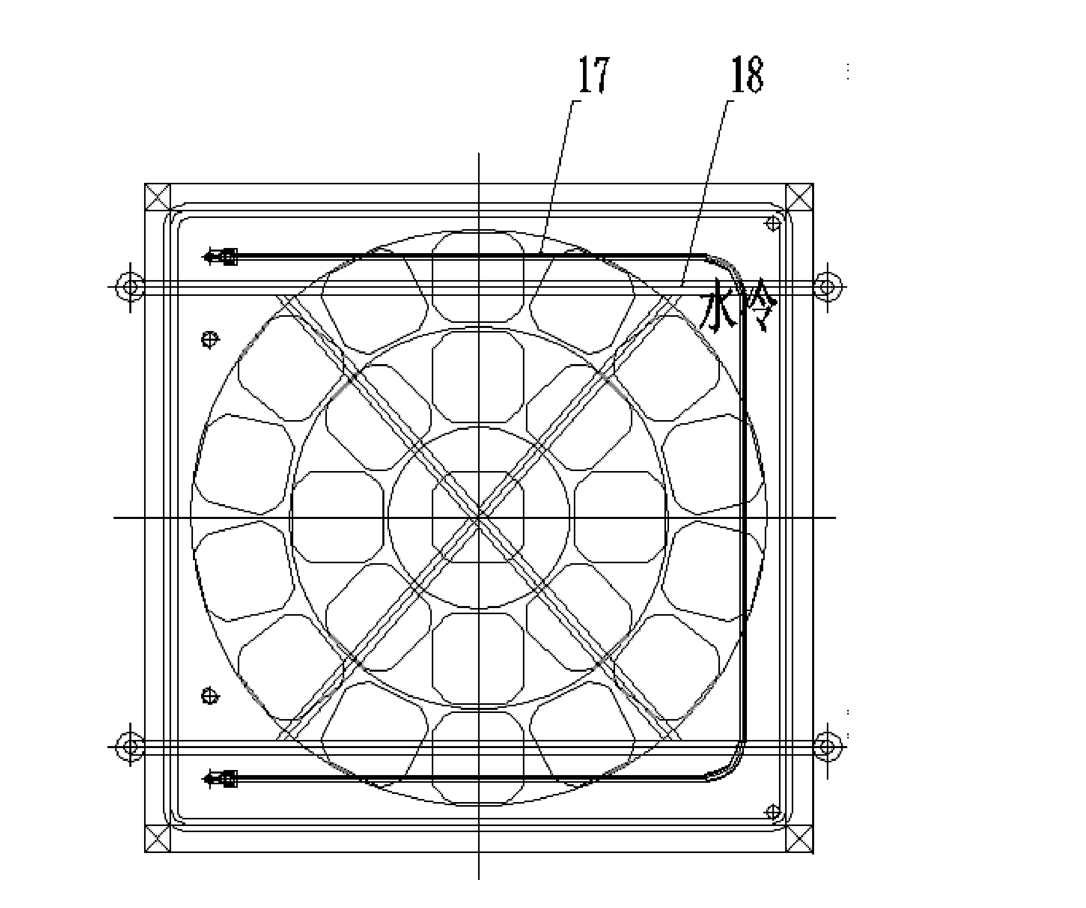 Simulating light source device and simulating method for solar battery attenuation test