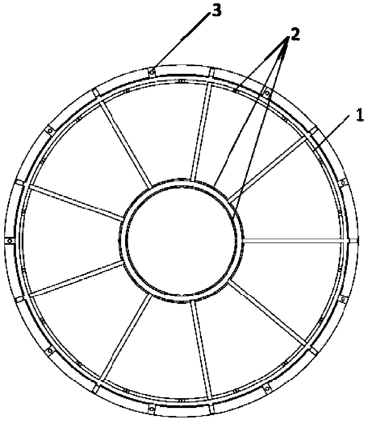 A transmission type large-aperture infrared lens, processing tooling and processing method