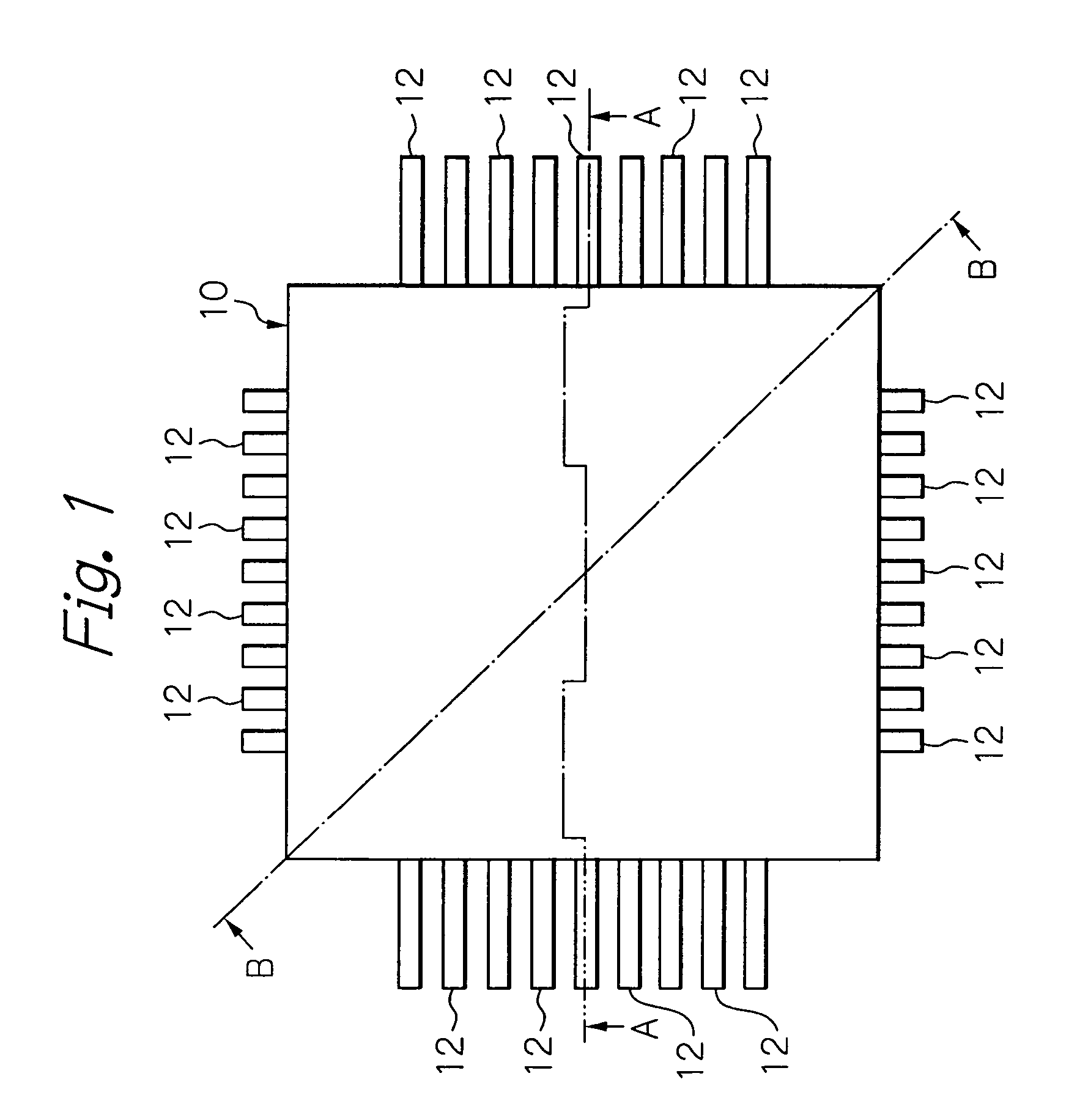 Resin-sealed-type semiconductor device, and production process for producing such semiconductor device