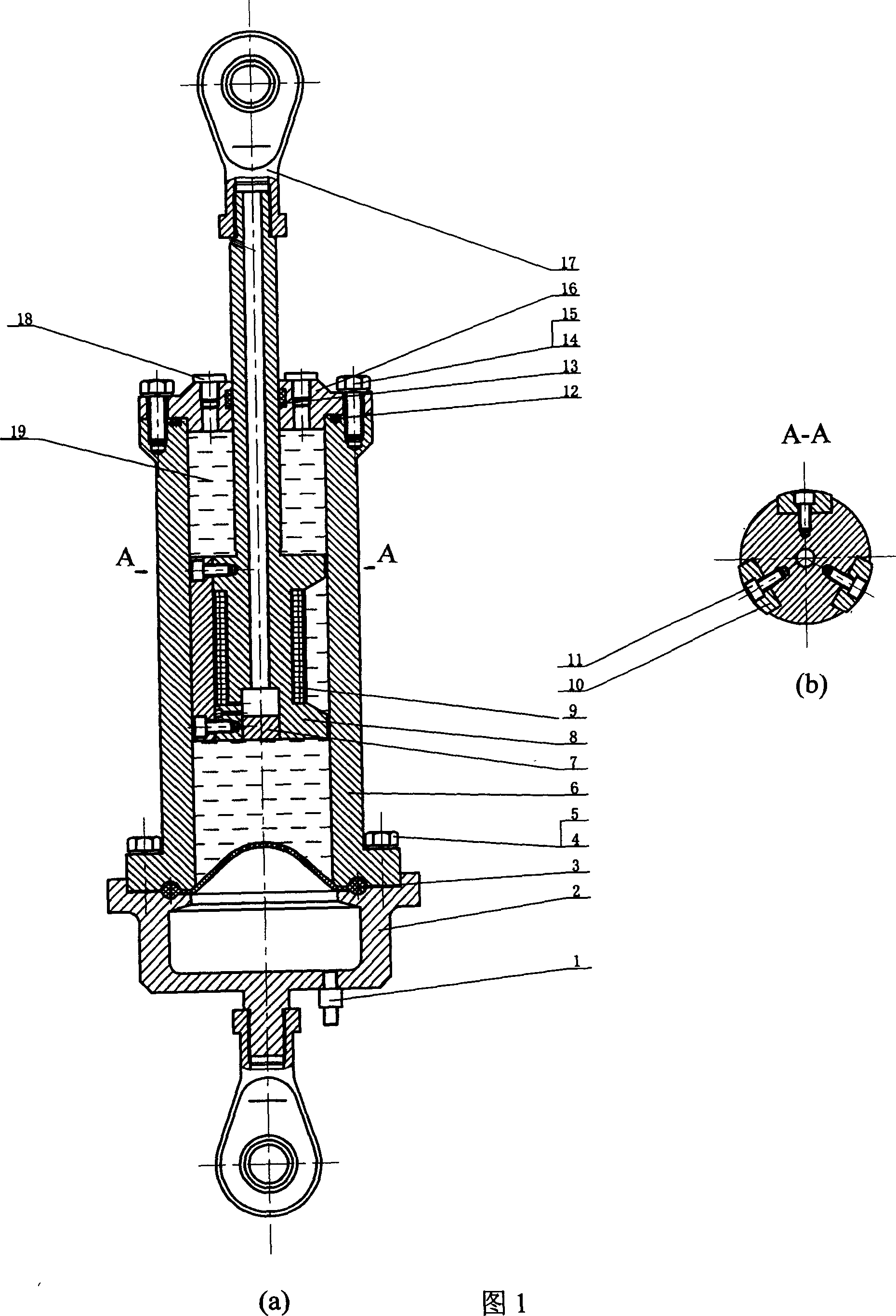 Magnetorheological intelligent vibration damper for minisize automobile