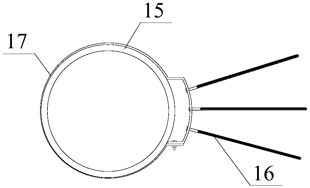 A mine multi-purpose vertical shaft pipeline material conveying system