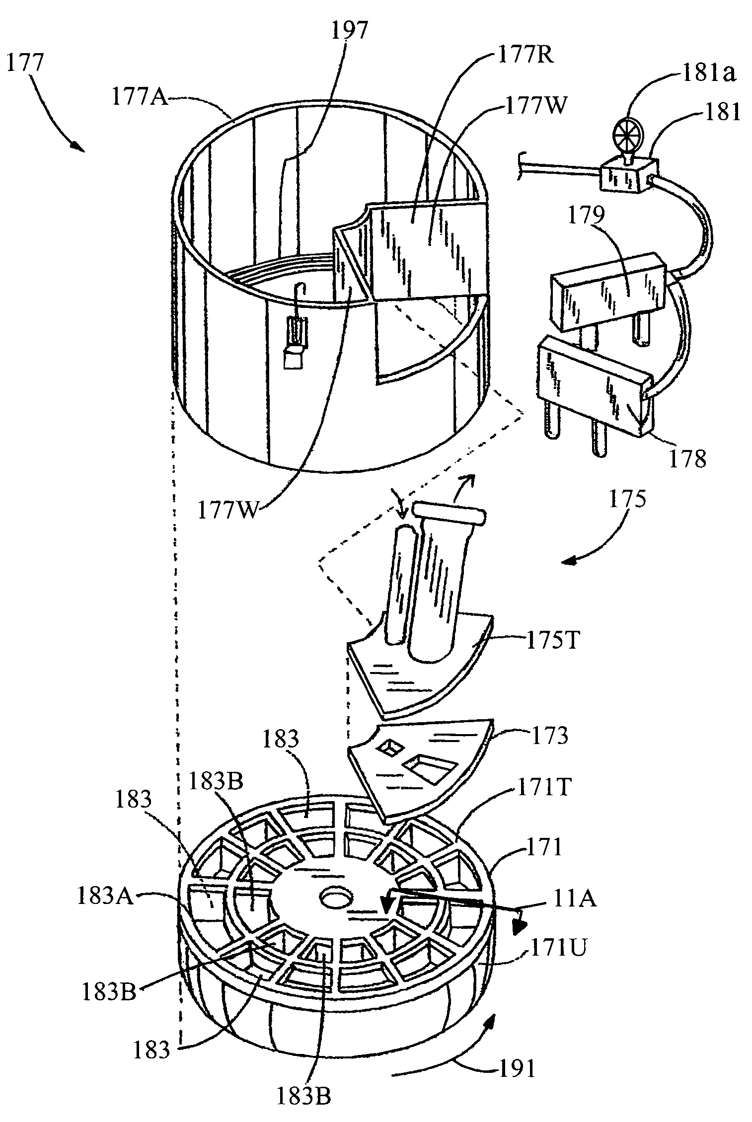 Apparatus and method for moving and placing granulate material