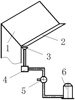 Roof rainwater collecting system