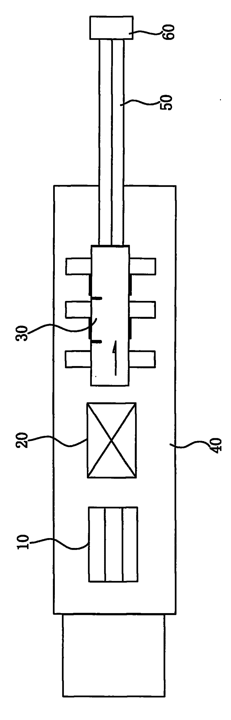 Large section pulling and extruding type production process and set thereof