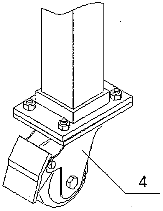 A movable ceiling cleaning auxiliary bracket