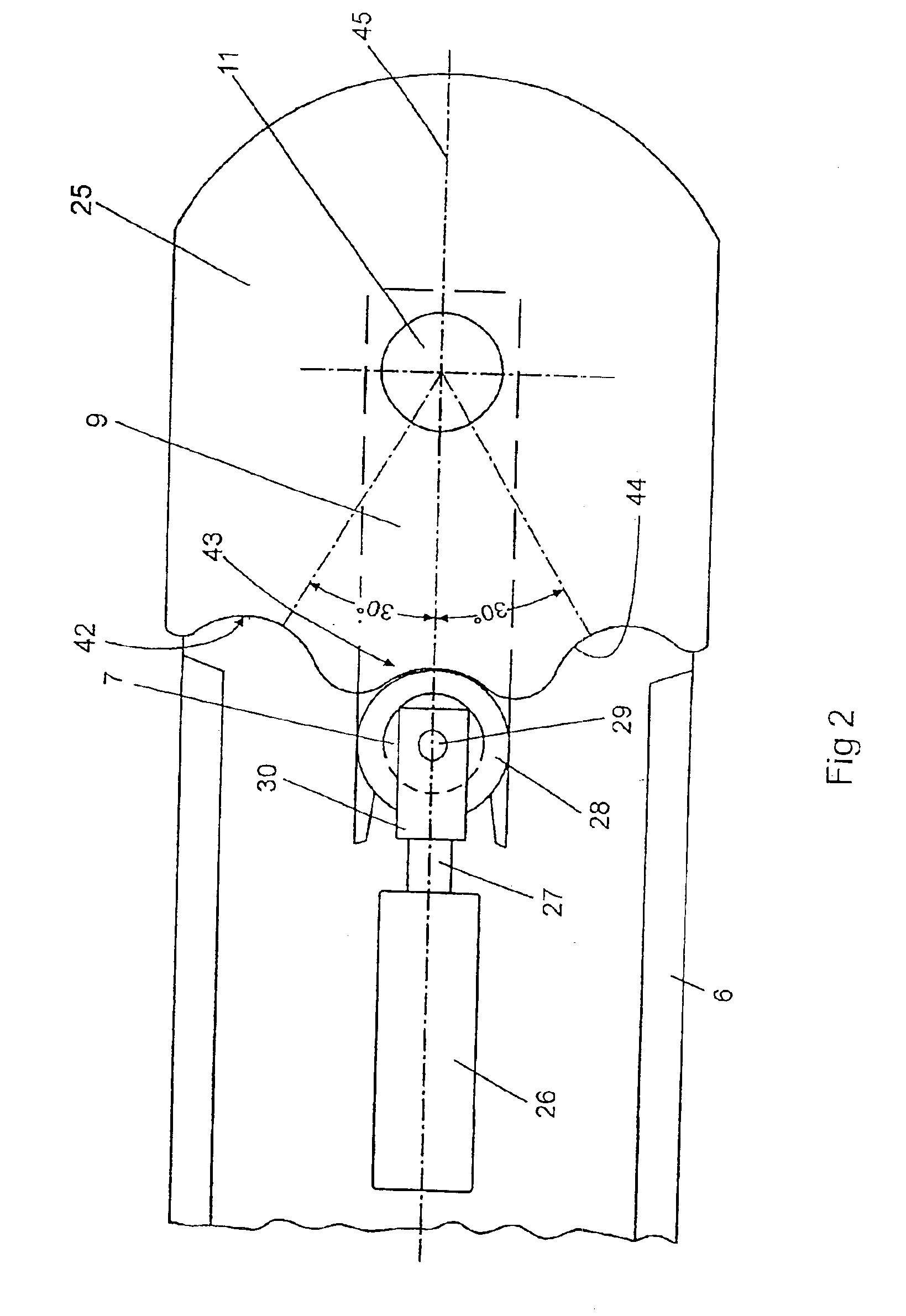 Device for securing a door leaf against unintentional deflection