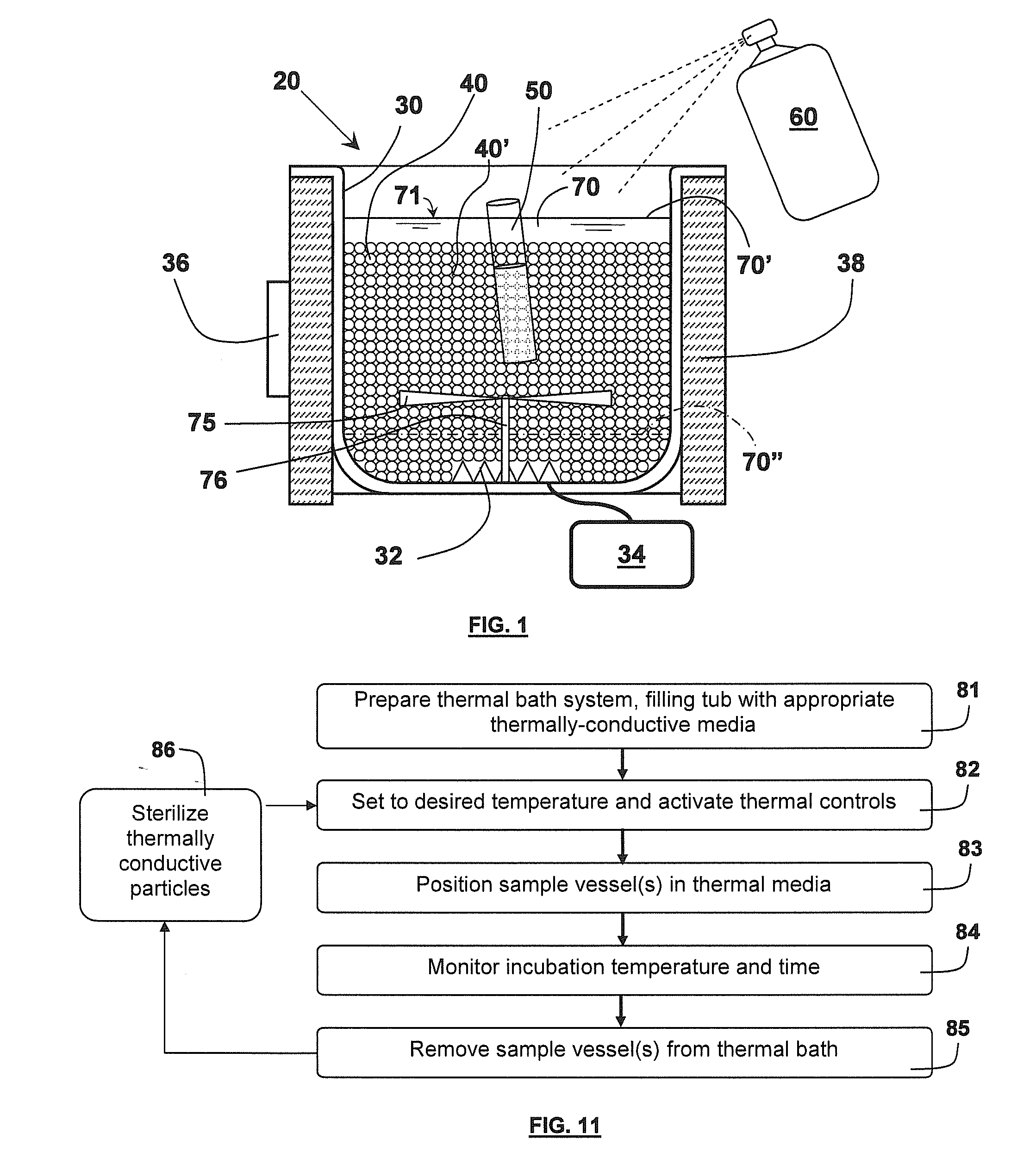 Methods for Supporting a Vessel Within a Laboratory Bath