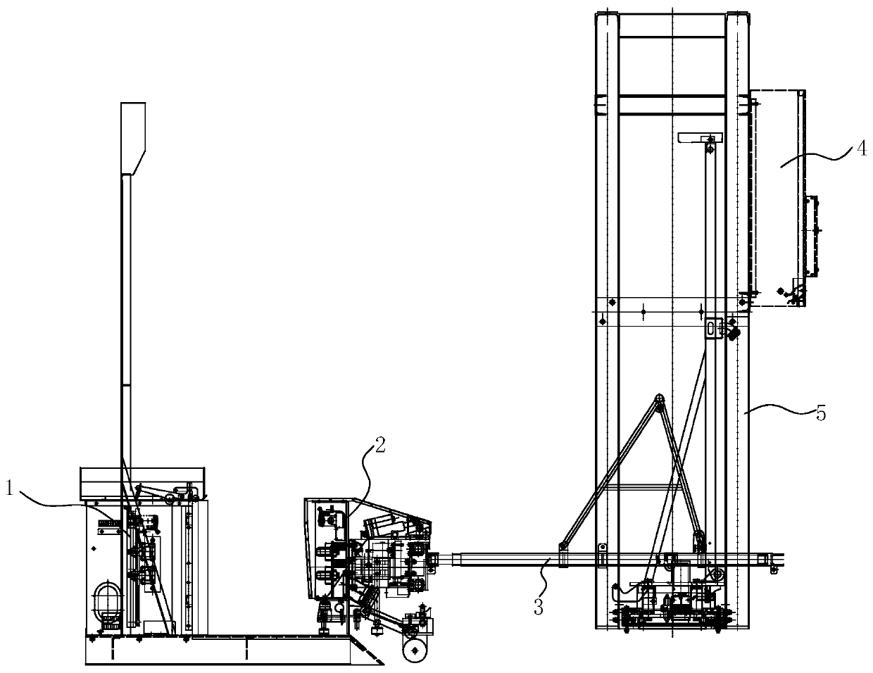 A photoelectric automatic docking device for tire crane cable reel