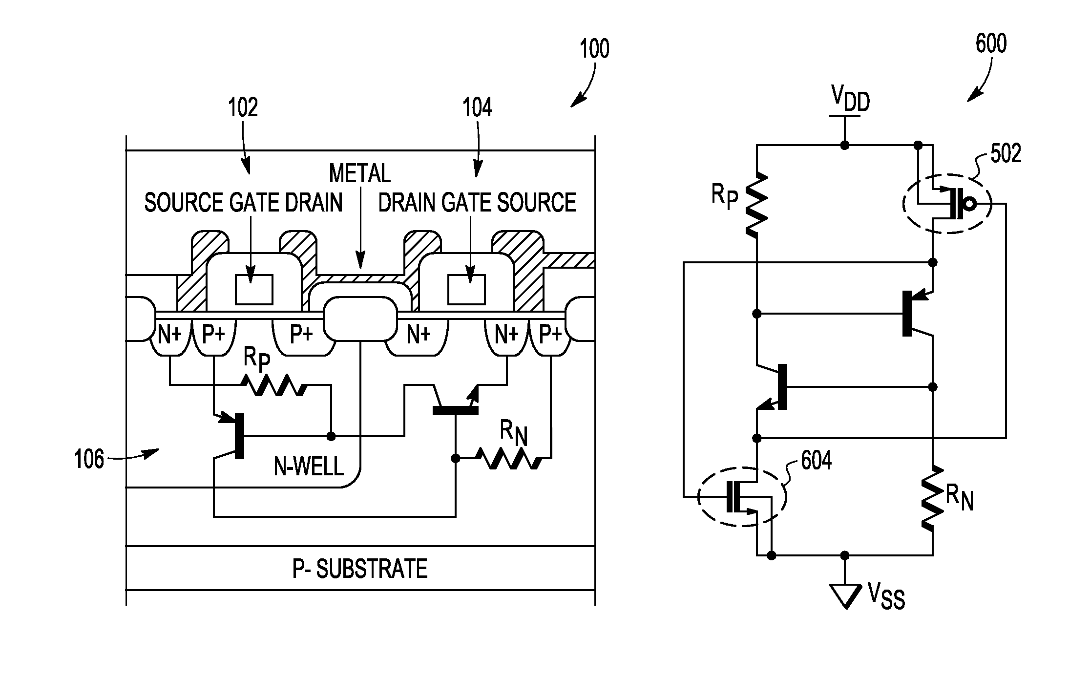 Single event latch-up prevention techniques for a semiconductor device