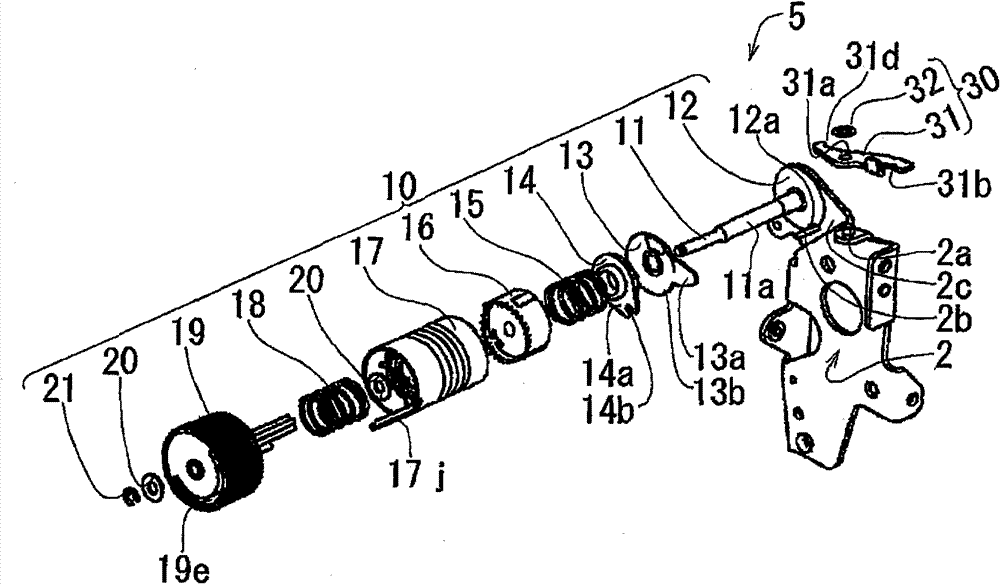 Sewing device with an upper thread tension adjustment device