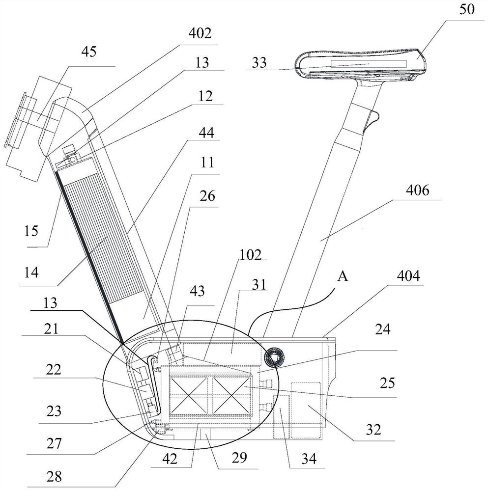 Power system of hydrogen fuel cell power-assisted bicycle