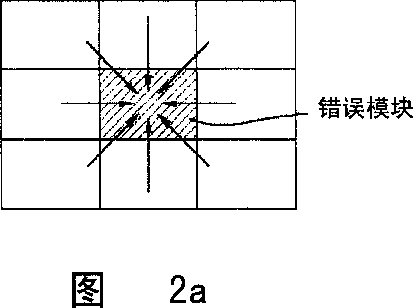 Fault disguising method for dynamic image decoding
