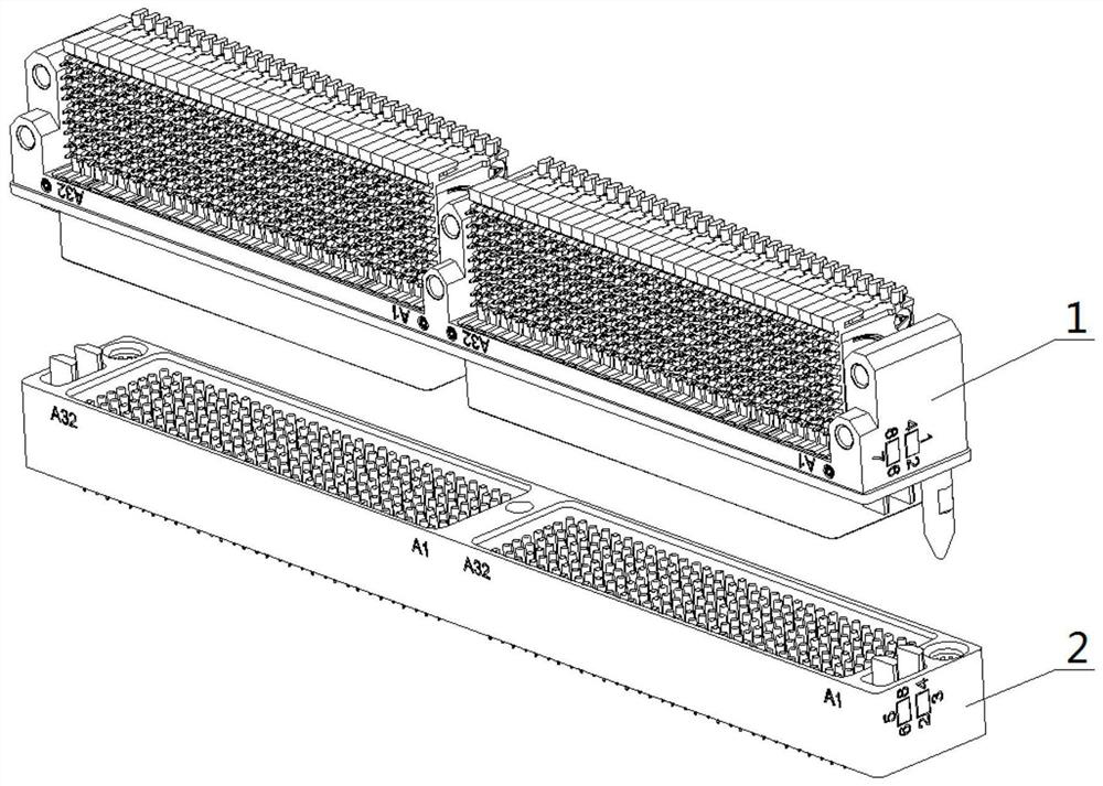 A reinforced ultra-high-speed, high-density, and high-reliability connector