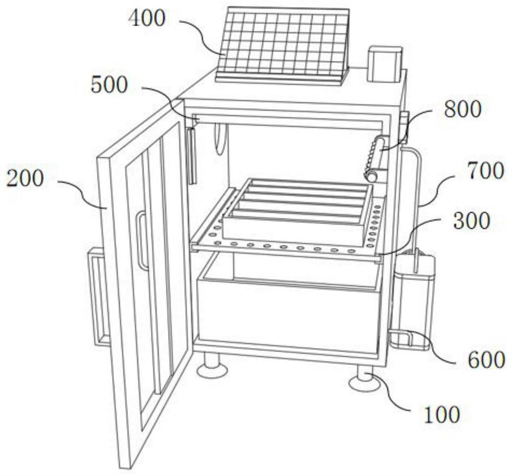 Constant-temperature moisturizing cultivation device for water chestnut tissue culture seedlings