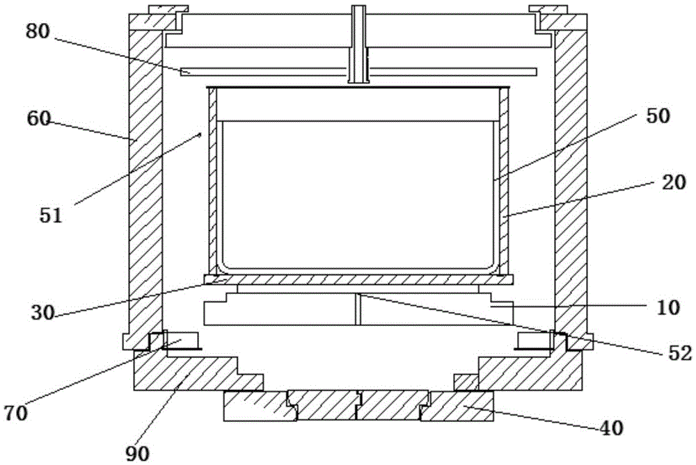 Ingot casting furnace and method for controlling seed crystal retention height during quasi-single crystal casting