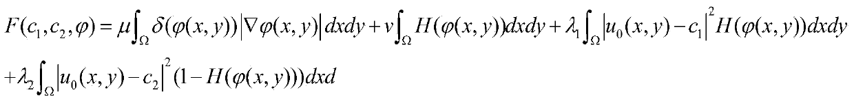 Text extraction method based on level set segmentation