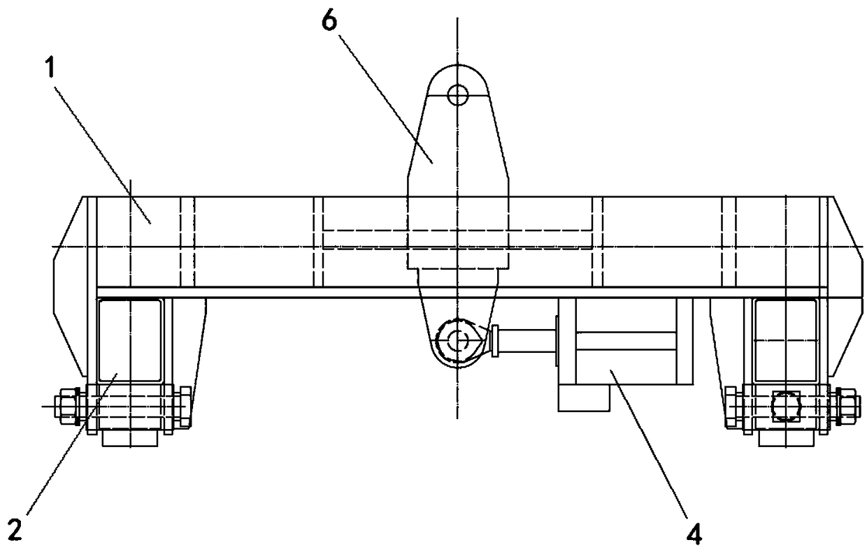 Aircraft attitude adjustment device and drop vibration test system