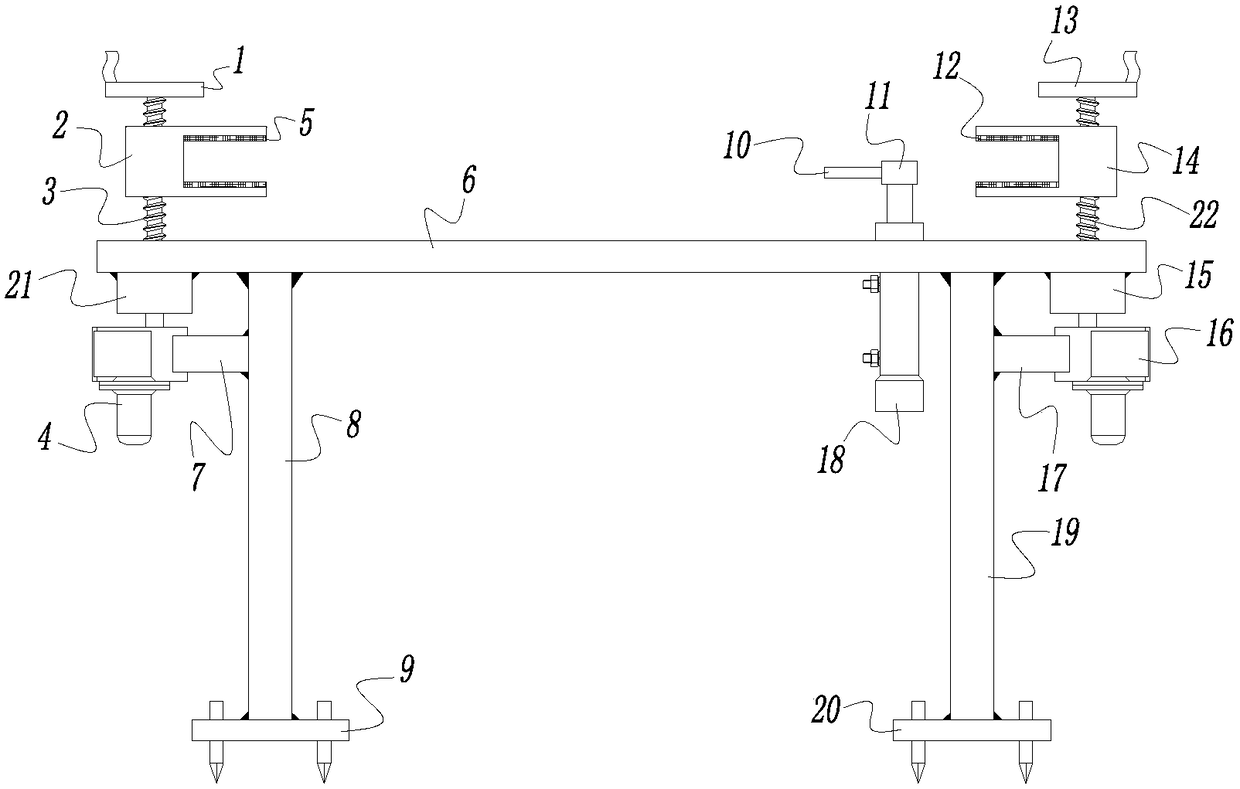 Double-station aluminum alloy profile aligning device