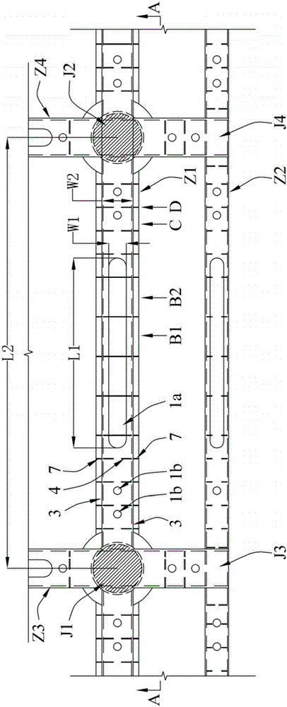 Full-web type steel box transfer beam and connecting structure of full-web type steel box transfer beam and reinforced concrete shear wall