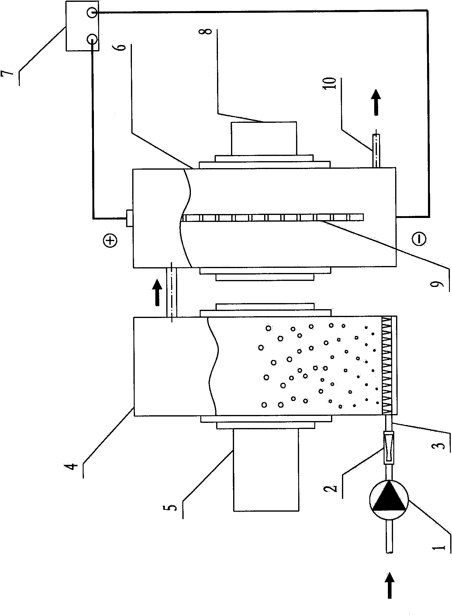 Micro-electrolysis device capable producing active oxygen