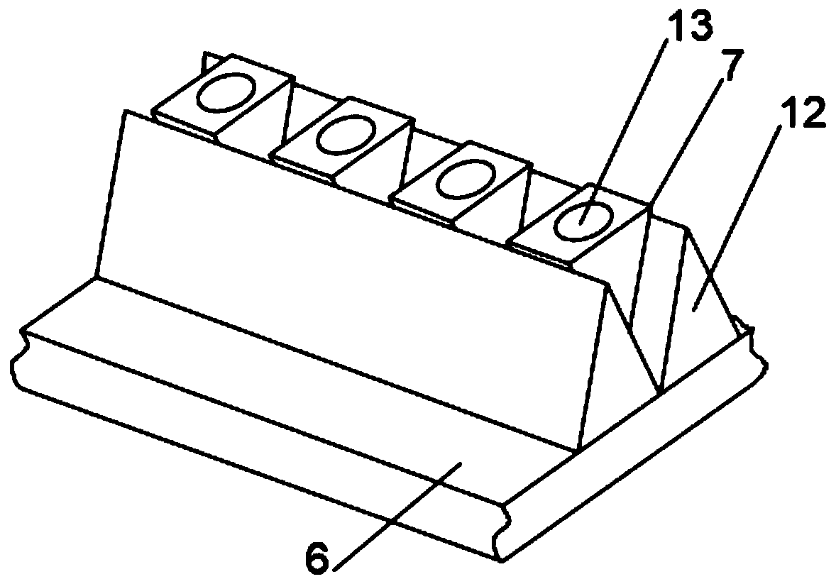 Underground engineering foundation slab structure and construction method thereof