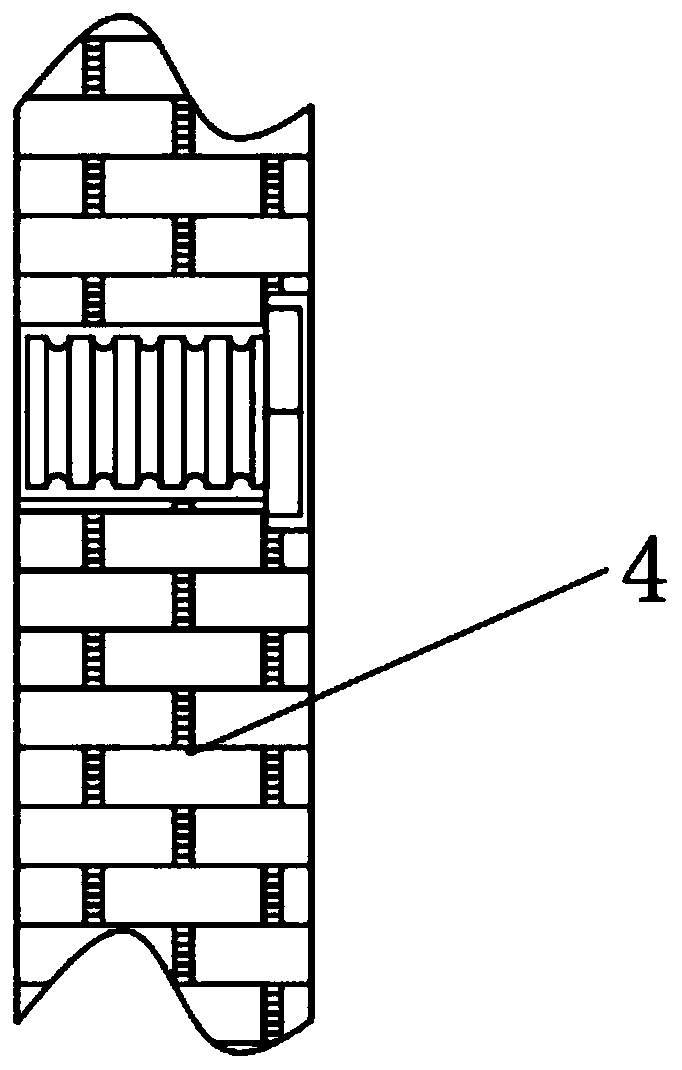 Underground engineering foundation slab structure and construction method thereof