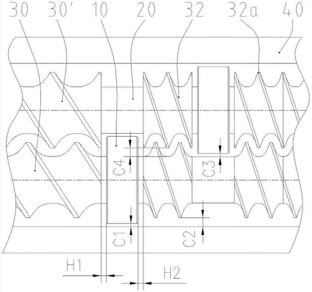 A screw support device and a twin-screw extruder with the device