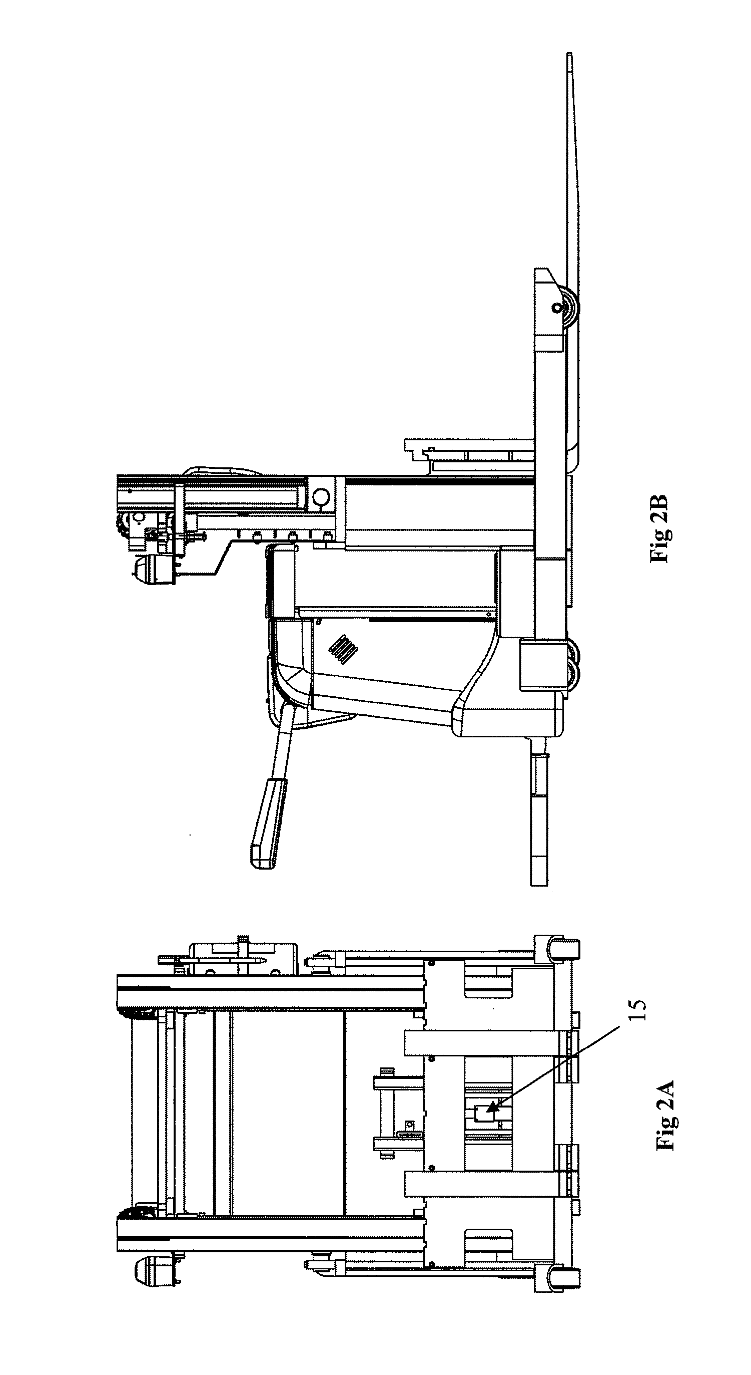 Industrial truck comprising two load carriages