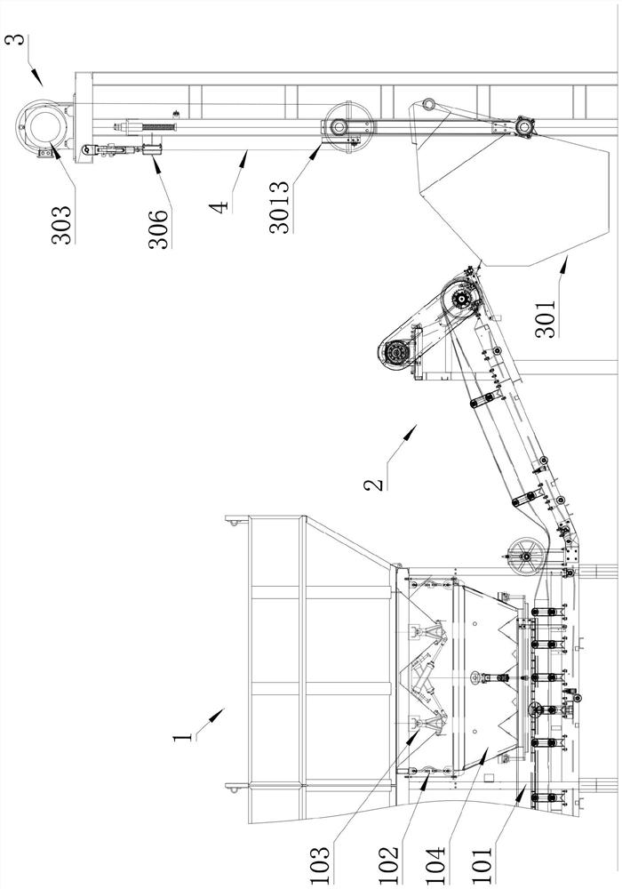 Bucket lifting type mixing plant aggregate lifting system