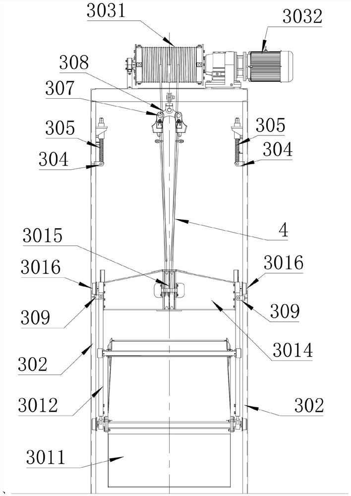 Bucket lifting type mixing plant aggregate lifting system