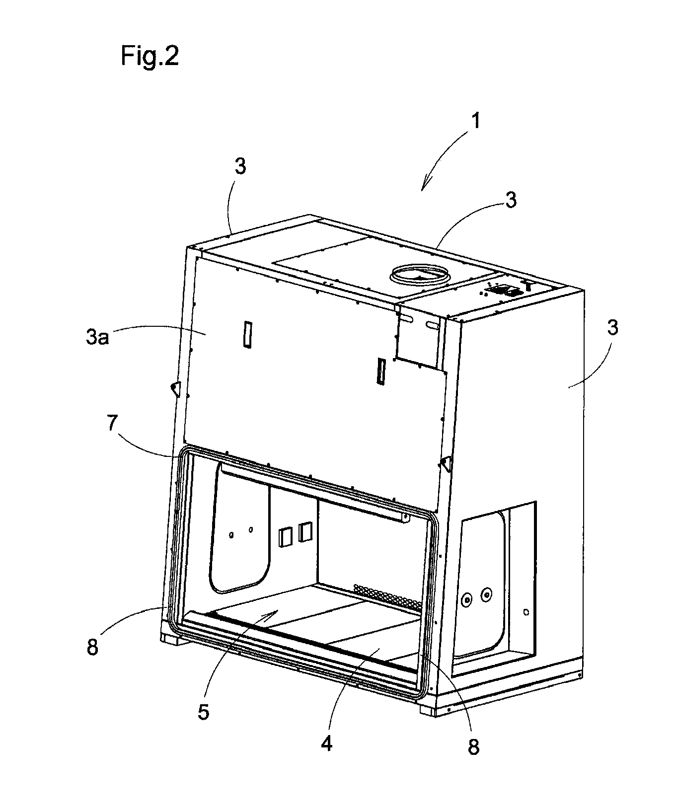 Protection Device For Air-Flow Cabinets And Air-Flow Cabinet That Contains Said Device