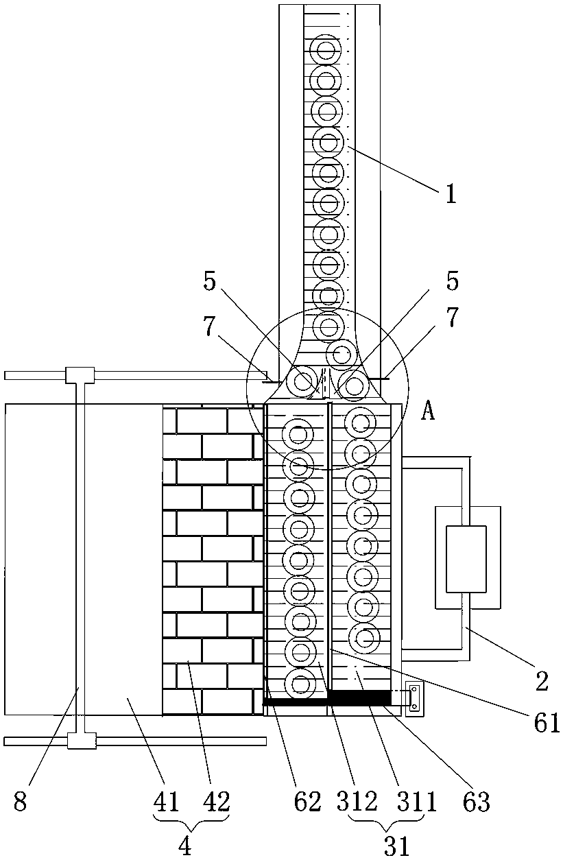 A high-speed feeding and discharging system