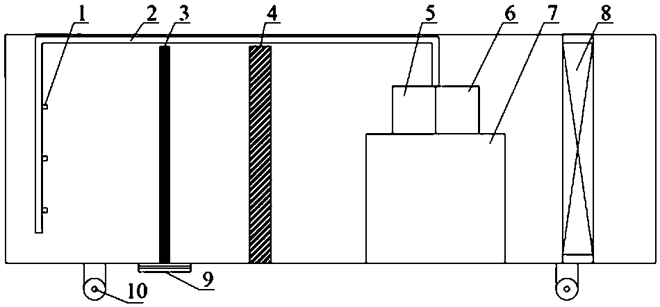 Surfactant bubble dust removal device and dust removal method