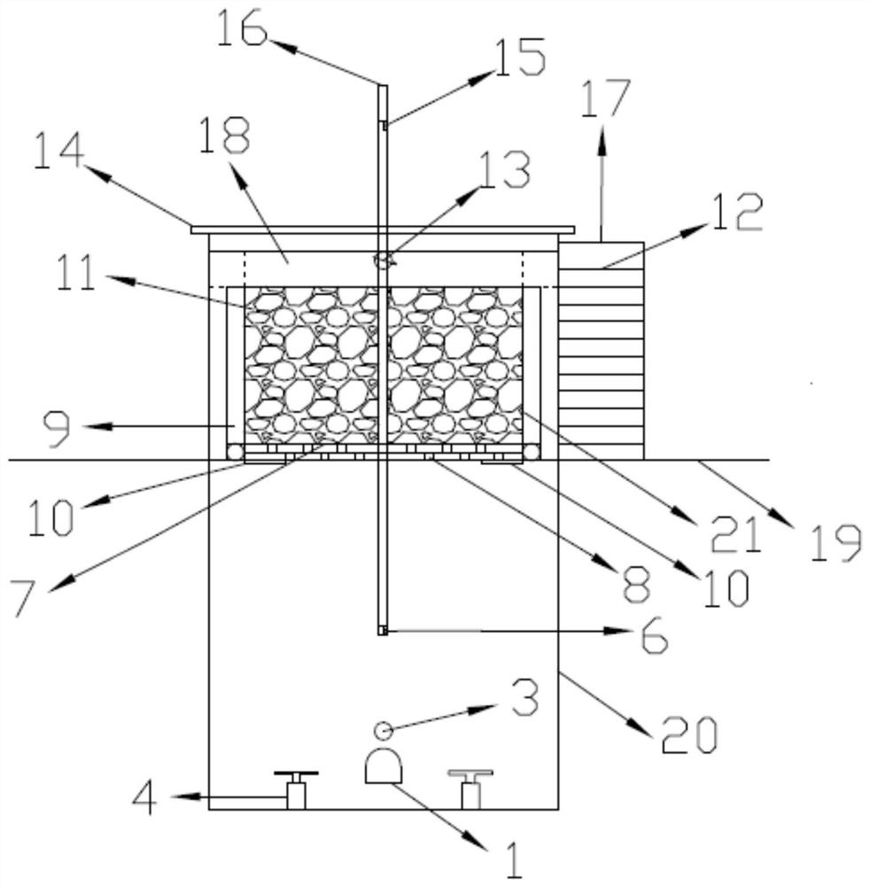 Microaerobic biological treatment system and method for degrading cyclic compounds in coal pyrolysis wastewater