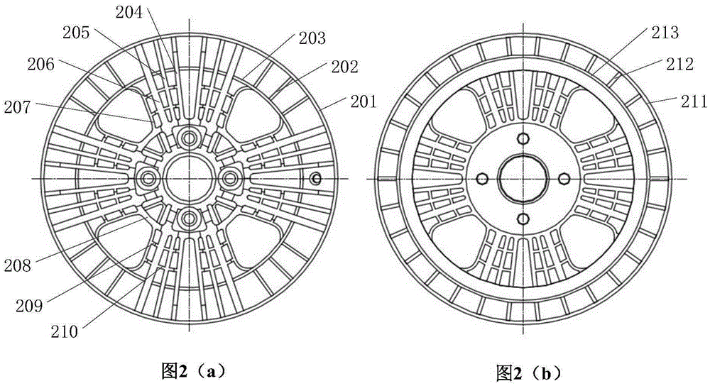 A thermoplastic composite wheel suitable for injection molding