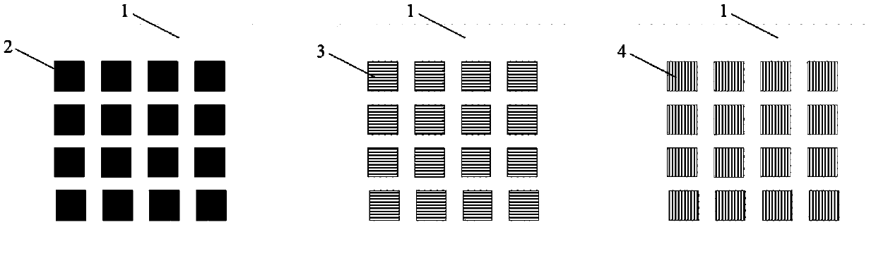 Full-color LED array device integrated manufacturing method