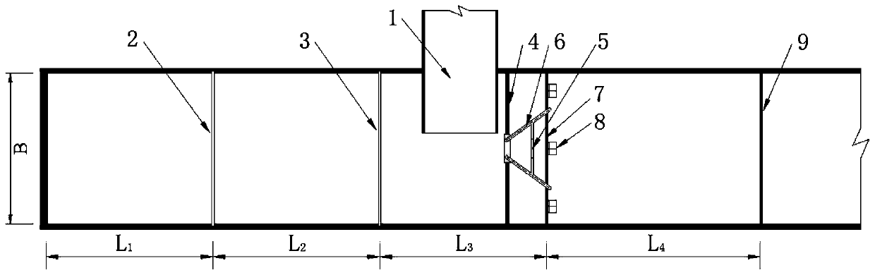 An experimental device for simulating the impact of an upstream dam failure on a downstream dam