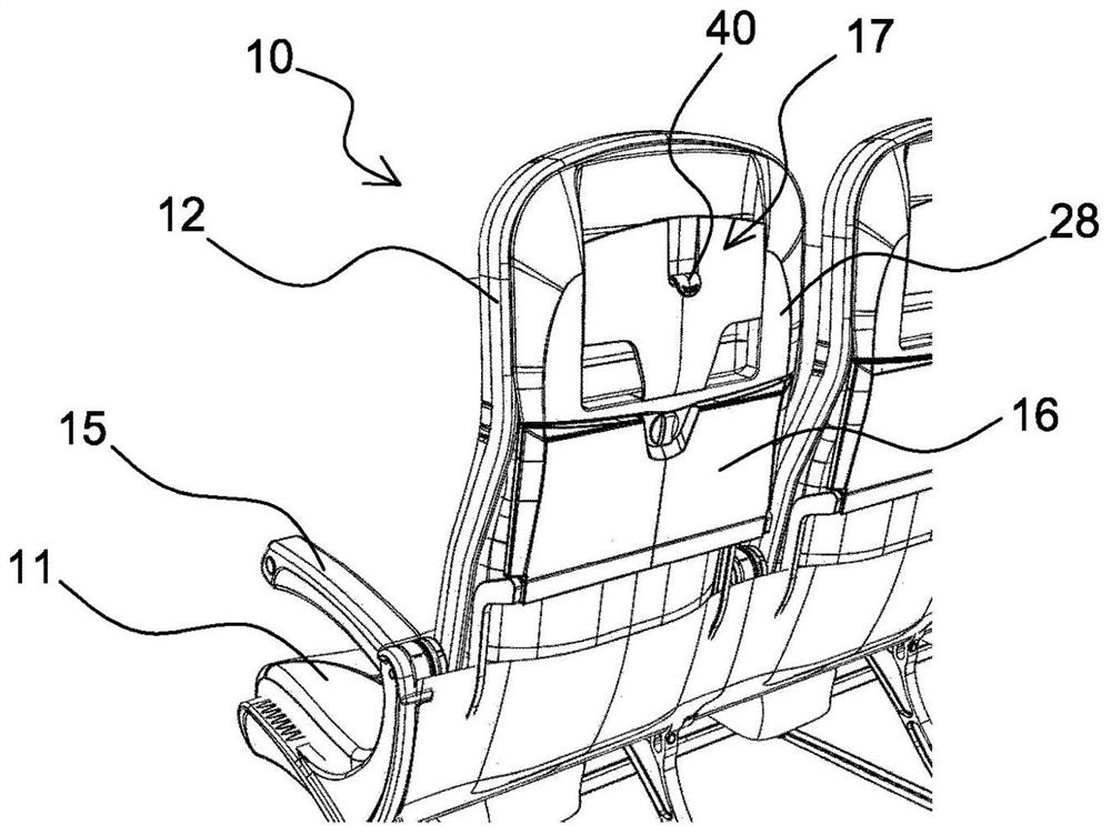 Holder for portable equipment for aircraft seats