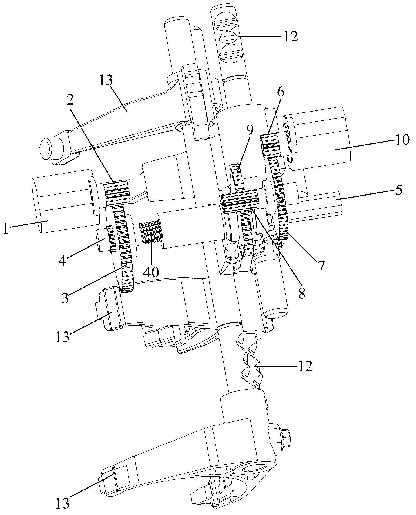 Gear selecting and shifting actuating mechanism and automatic transmission